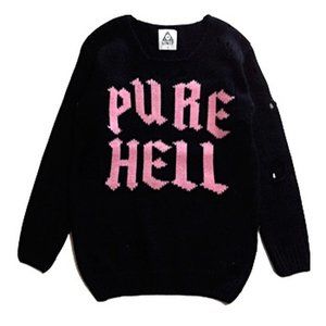 UNIF Pure Hell Distressed Sweatshirt